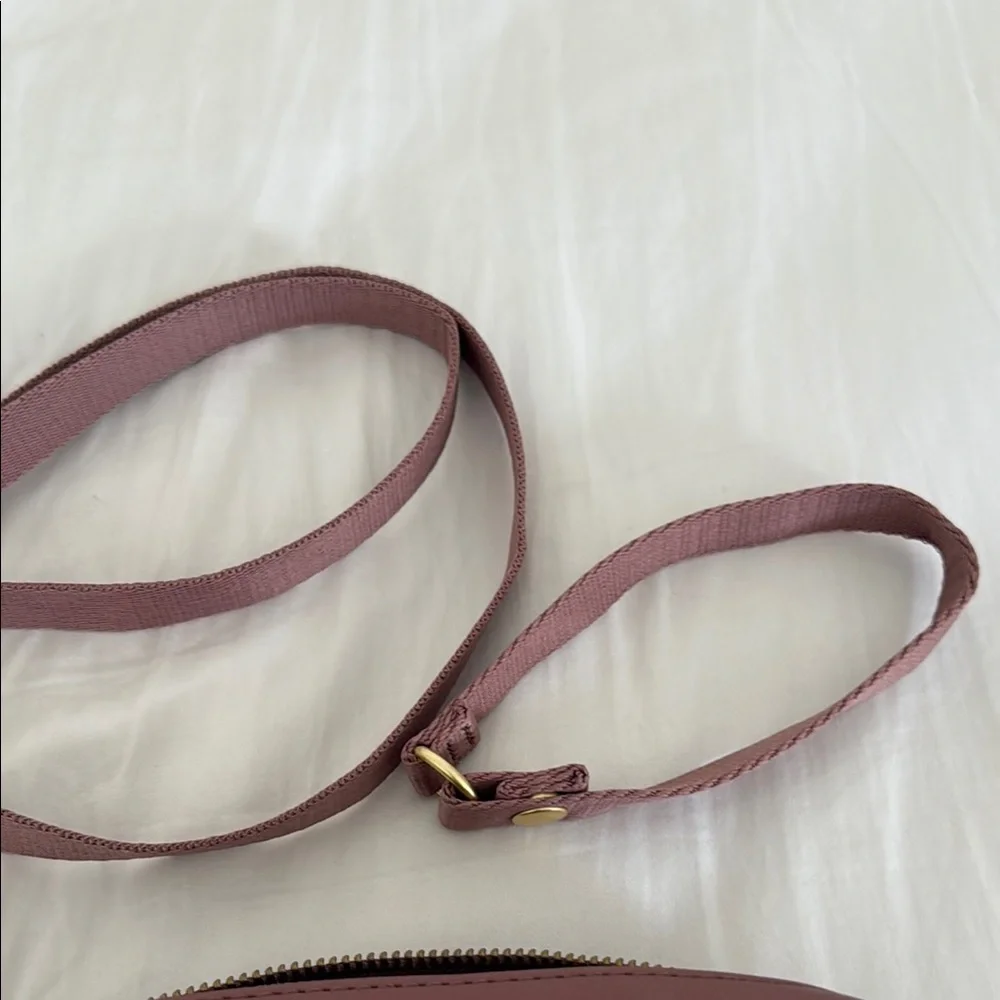 Skip hop Pink Crossbody Bag with Gold Hardware